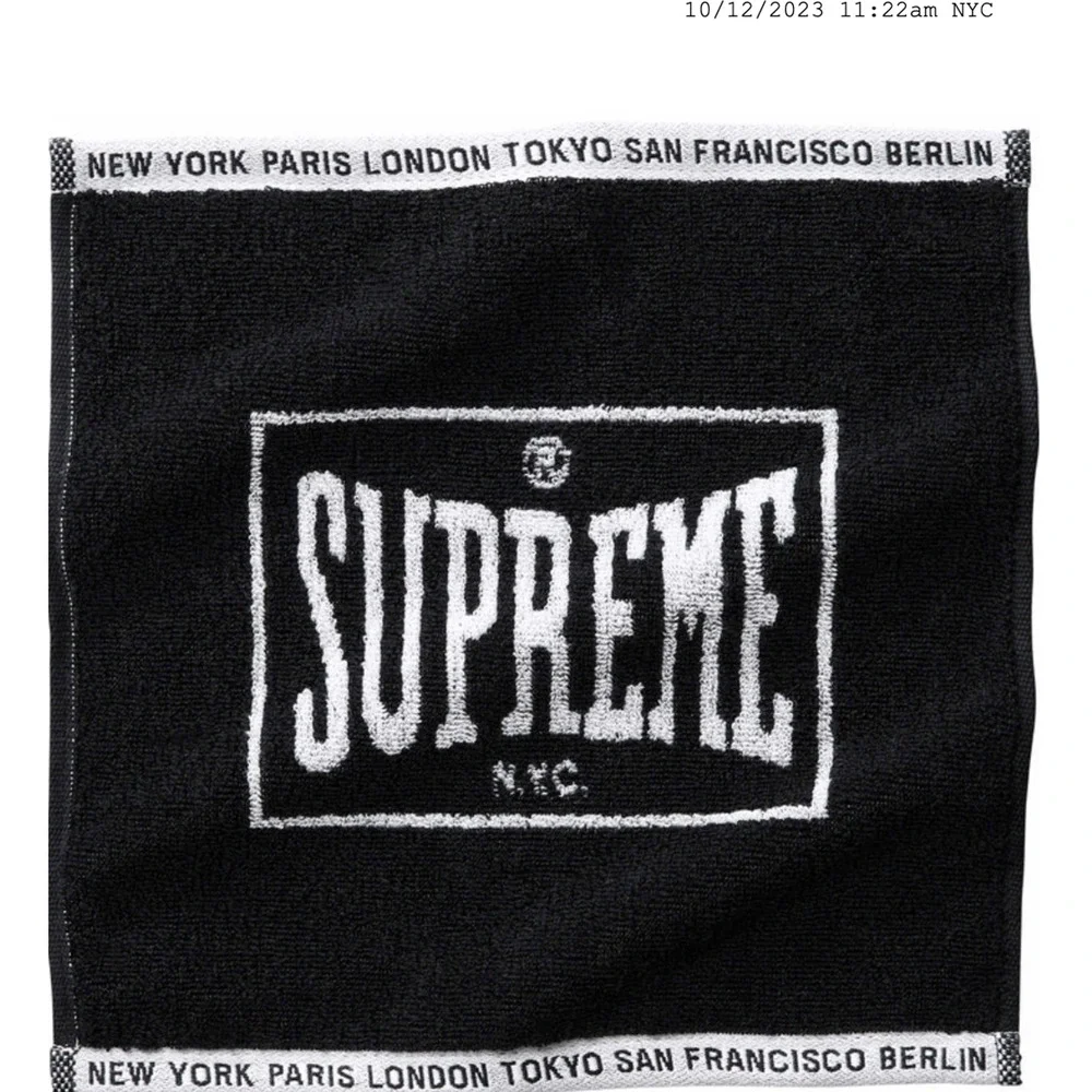 Supreme Square Mini Towels Set Of 2 FW23 Order Confirmed